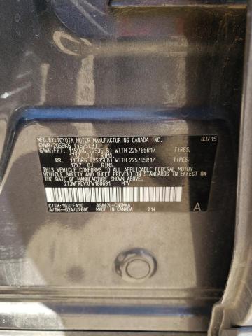 2T3WFREVXFW180691 Toyota Rav4 Xle