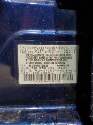 3N1AB7APXKY306122 Nissan SENTRA S
