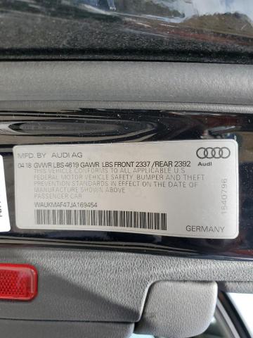 WAUKMAF47JA169454 Audi A4 PREMIUM
