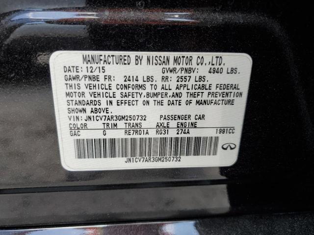 JN1CV7AR3GM250732 Infiniti Q50 BASE