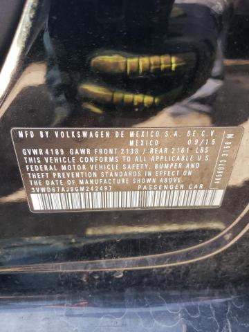 3VWD67AJ9GM242497 Volkswagen JETTA SE