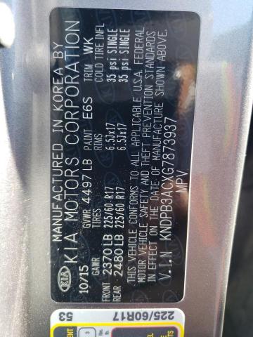 KNDPB3ACXG7873937 KIA Sportage Lx