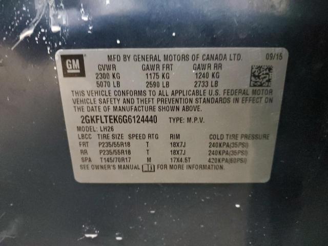 2GKFLTEK6G6124440 GMC Terrain Sle