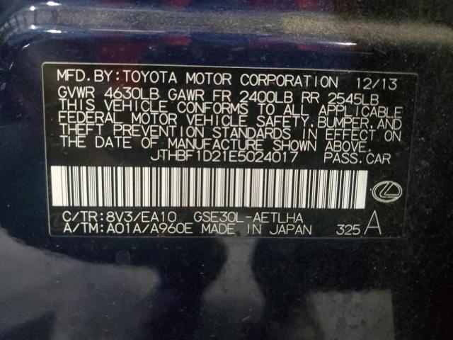 JTHBF1D21E5024017 Lexus IS 250