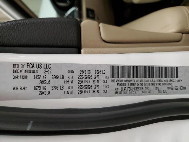 1C4RJFBG1HC826318 Jeep Grand Cherokee Limited