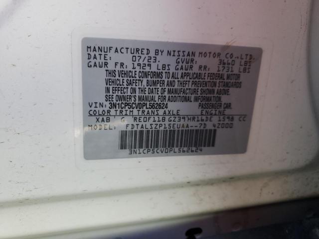 3N1CP5CV0PL562624 Nissan KICKS SV