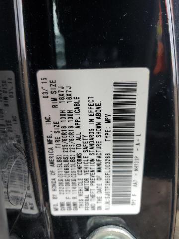 5J6TF2H55FL003288 Honda Crosstour Exl