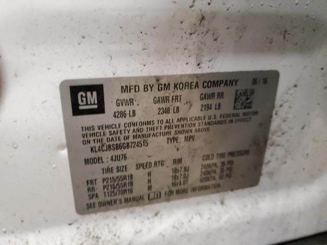 KL4CJBSB6GB724515 Buick Encore Convenience