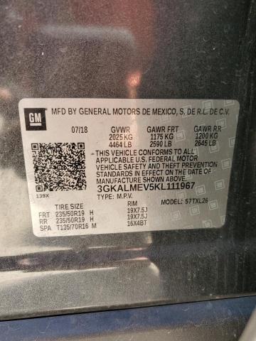 3GKALMEV5KL111967 GMC Terrain Sle