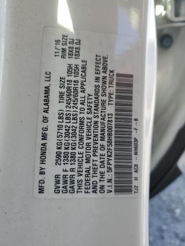 5FPYK2F58HB007813 Honda Ridgeline Rtl