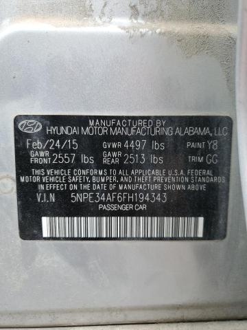 5NPE34AF6FH194343 Hyundai Sonata Sport