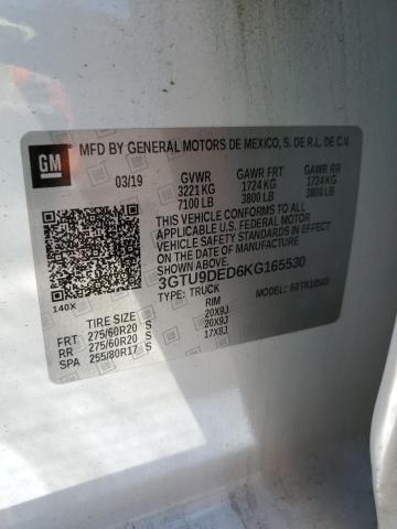3GTU9DED6KG165530 GMC Sierra K1500 Slt