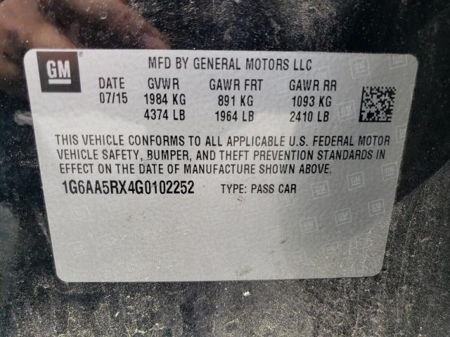 1G6AA5RX4G0102252 Cadillac ATS