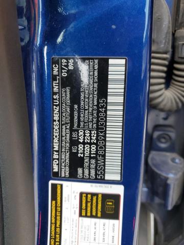 55SWF8DB9KU308435 Mercedes-Benz C 300