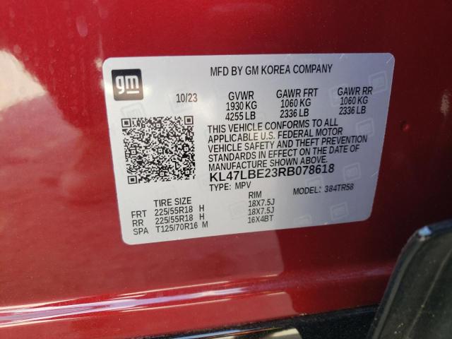 KL47LBE23RB078618 Buick Envista Sport Touring