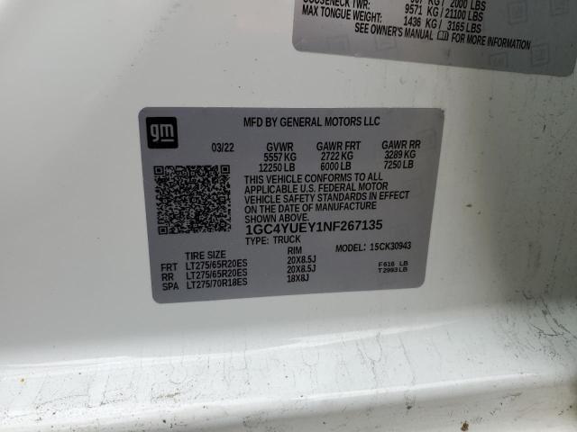 1GC4YUEY1NF267135 Chevrolet Silverado K3500 Ltz