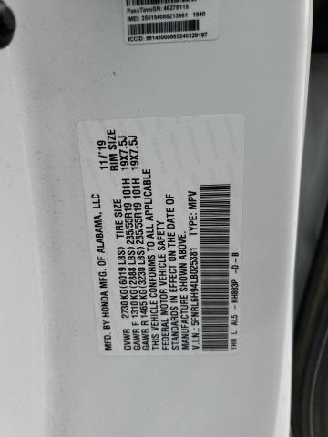 5FNRL6H94LB025381 Honda Odyssey Elite