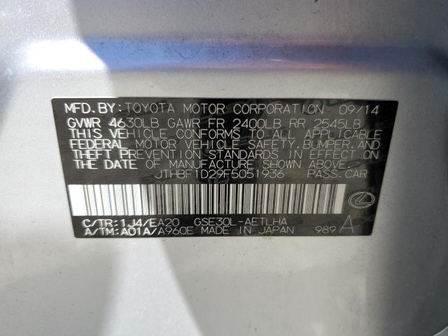 JTHBF1D29F5051936 Lexus IS 250