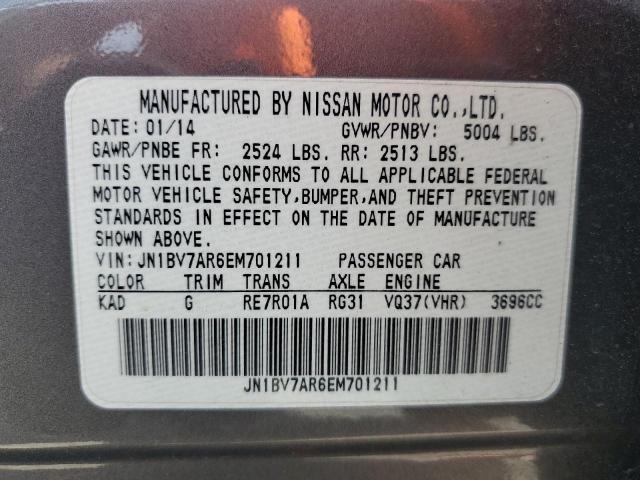 JN1BV7AR6EM701211 Infiniti Q50 BASE