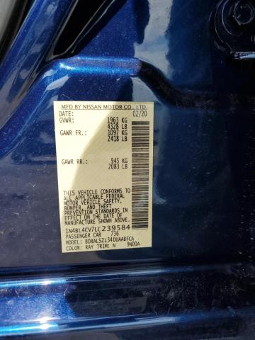1N4BL4CV7LC239584 Nissan ALTIMA SR