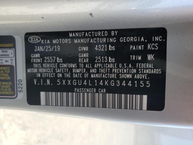 5XXGU4L14KG344155 KIA OPTIMA EX