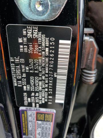 5XYRKDJF7RG262150 KIA SORENTO SX