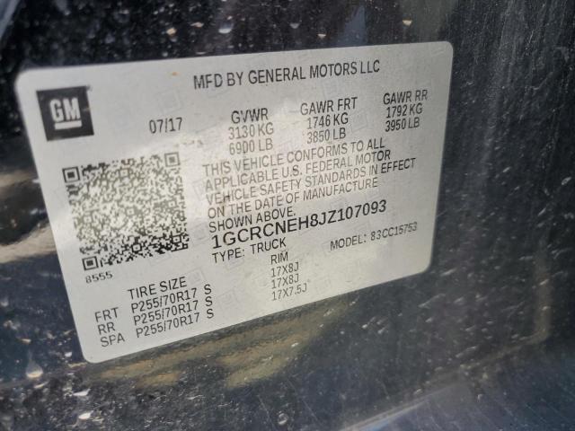 1GCRCNEH8JZ107093 Chevrolet Silverado C1500