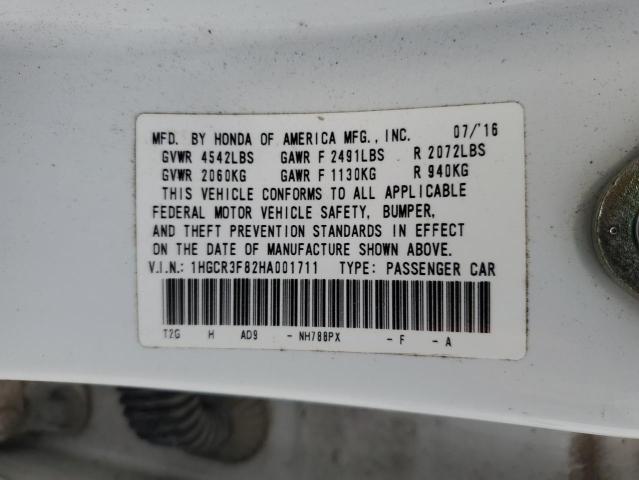 1HGCR3F82HA001711 Honda ACCORD EXL