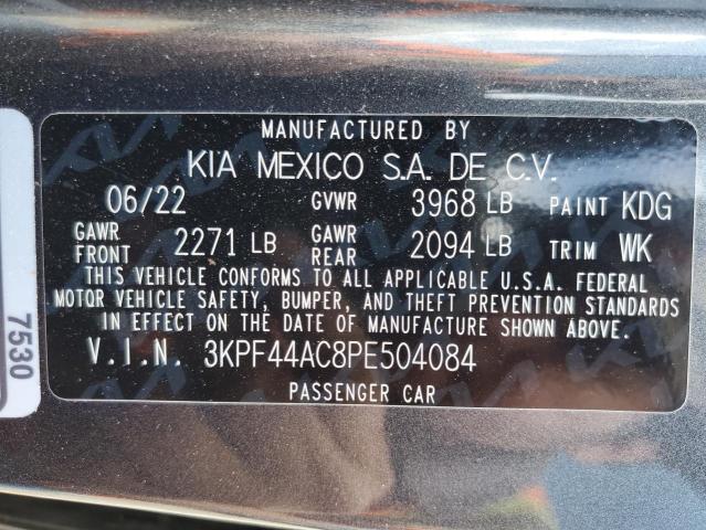 3KPF44AC8PE504084 KIA FORTE GT