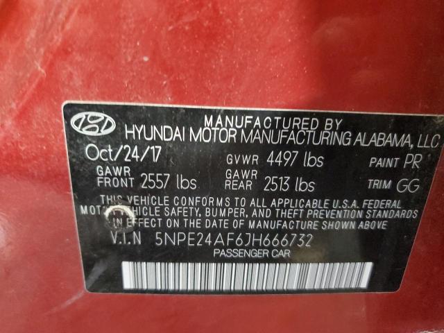 5NPE24AF6JH666732 Hyundai SONATA SE