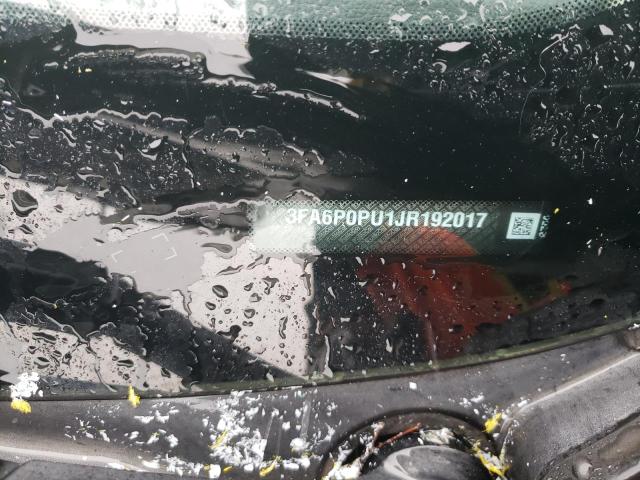 3FA6P0PU1JR192017 Ford Fusion Se Phev