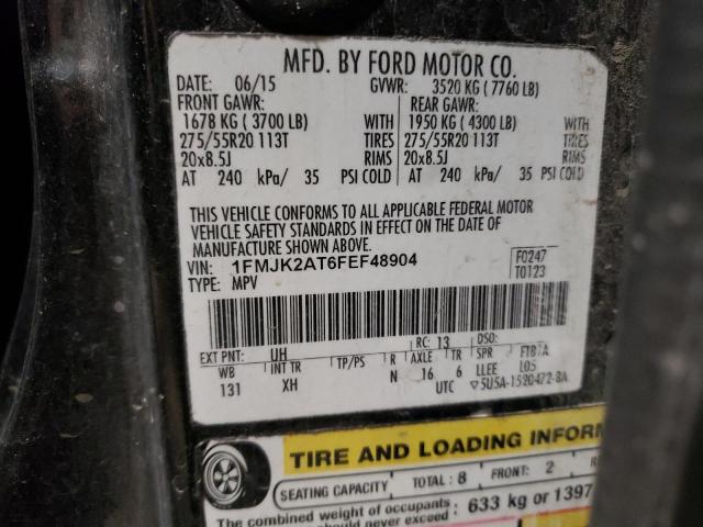 1FMJK2AT6FEF48904 Ford Expedition El Limited