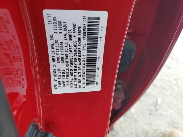 1HGCR2F10HA256516 Honda Accord Sport Special Edition