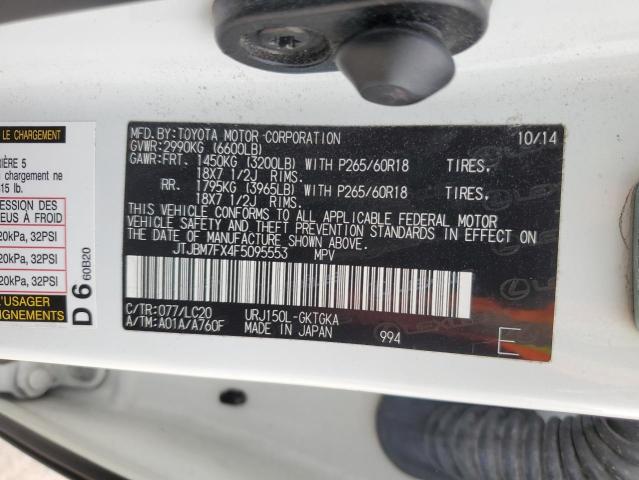 JTJBM7FX4F5095553 Lexus GX 460