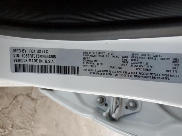 1C6SRFJT3MN664805 RAM 1500 Laie
