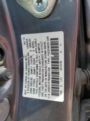 2HGFC1F79GH651226 Honda CIVIC EXL