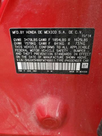 3HGGK5H86FM748811 Honda FIT EX