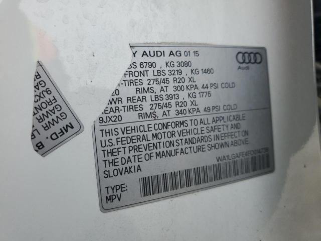 WA1LGAFE4FD014738 Audi Q7 Premium Plus