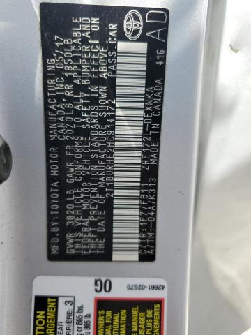 2T1BURHE2HC914172 Toyota COROLLA L