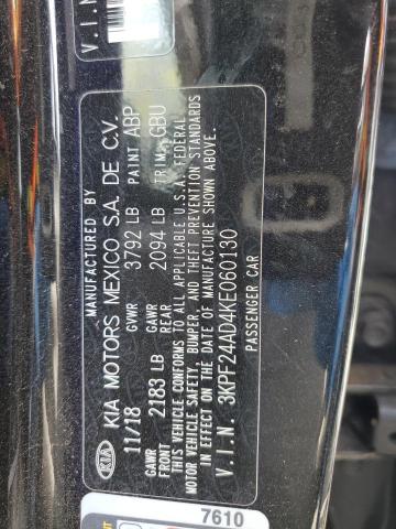 3KPF24AD4KE060130 KIA FORTE FE