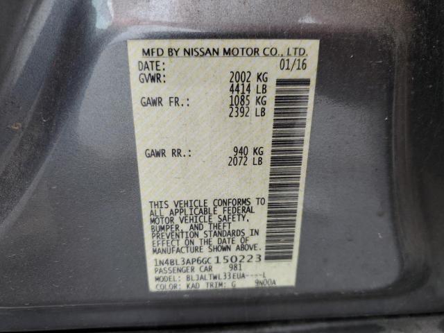 1N4BL3AP6GC150223 Nissan Altima 3.5sl