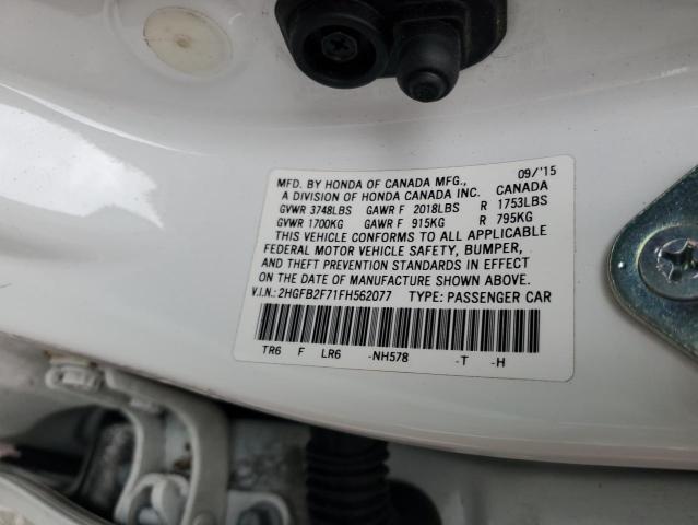 2HGFB2F71FH562077 Honda CIVIC SE