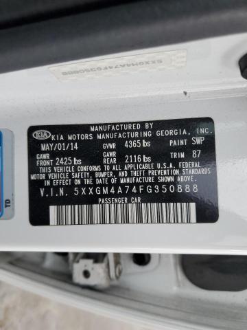 5XXGM4A74FG350888 KIA Optima Lx
