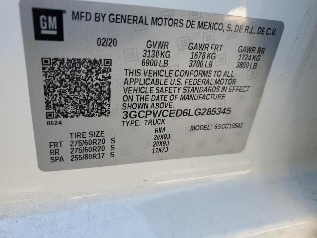 3GCPWCED6LG285345 Chevrolet Silverado C1500 Lt