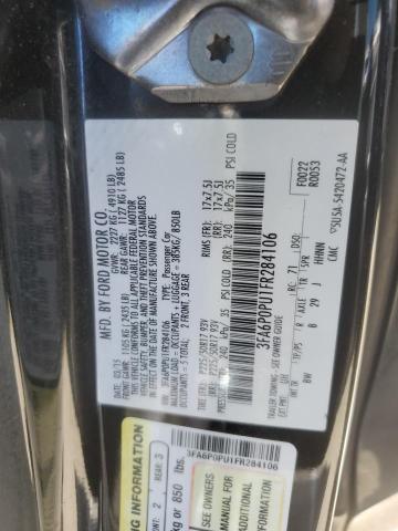3FA6P0PU1FR284106 Ford Fusion Se Phev