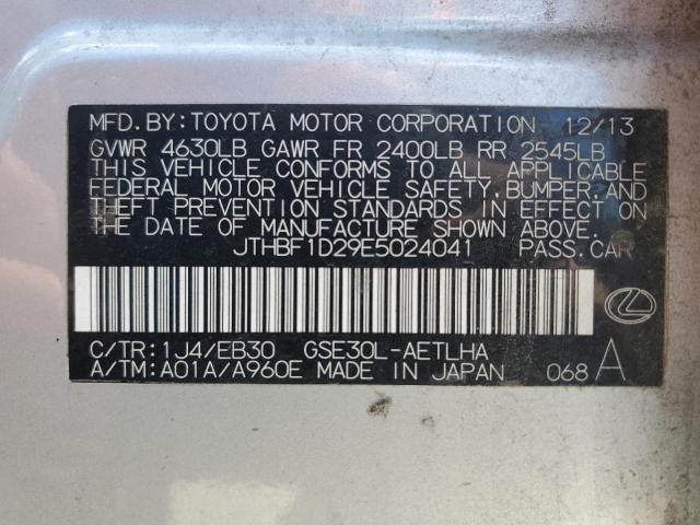 JTHBF1D29E5024041 Lexus IS 250