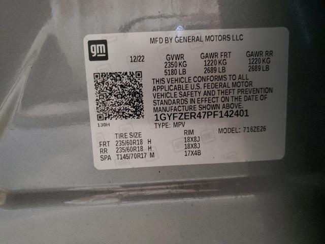 1GYFZER47PF142401 Cadillac XT4 SPORT
