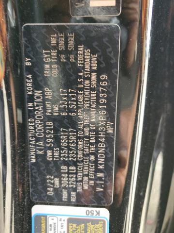 KNDNB4H3XP6193769 KIA Carnival Lx