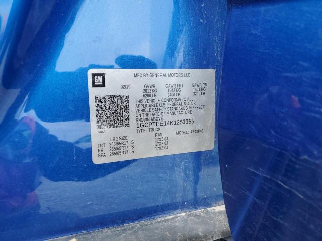1GCPTEE14K1253355 Chevrolet Colorado Zr2