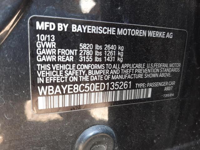 WBAYE8C50ED135261 BMW 750 LI
